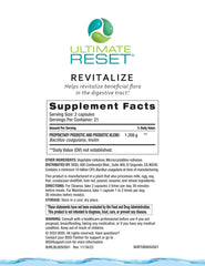 BODi Ultimate Reset Revitalize probiotics and prebiotics helping balanced gut health.