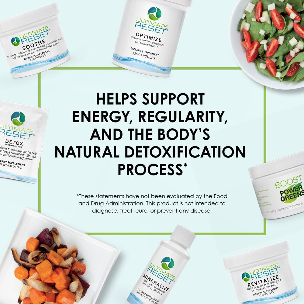 BODi Ultimate Reset supplement packets displayed for convenient daily use.