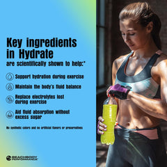 BODi Hydrate glass citrus hydration highlights refreshing flavor while supporting endurance