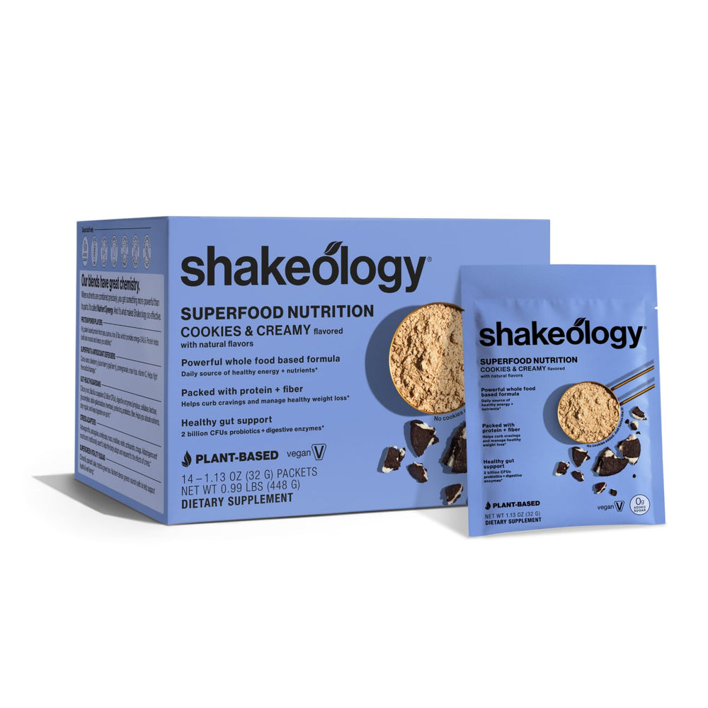 BODi Shakeology Cookies Creamy packet for on-the-go protein and craving control