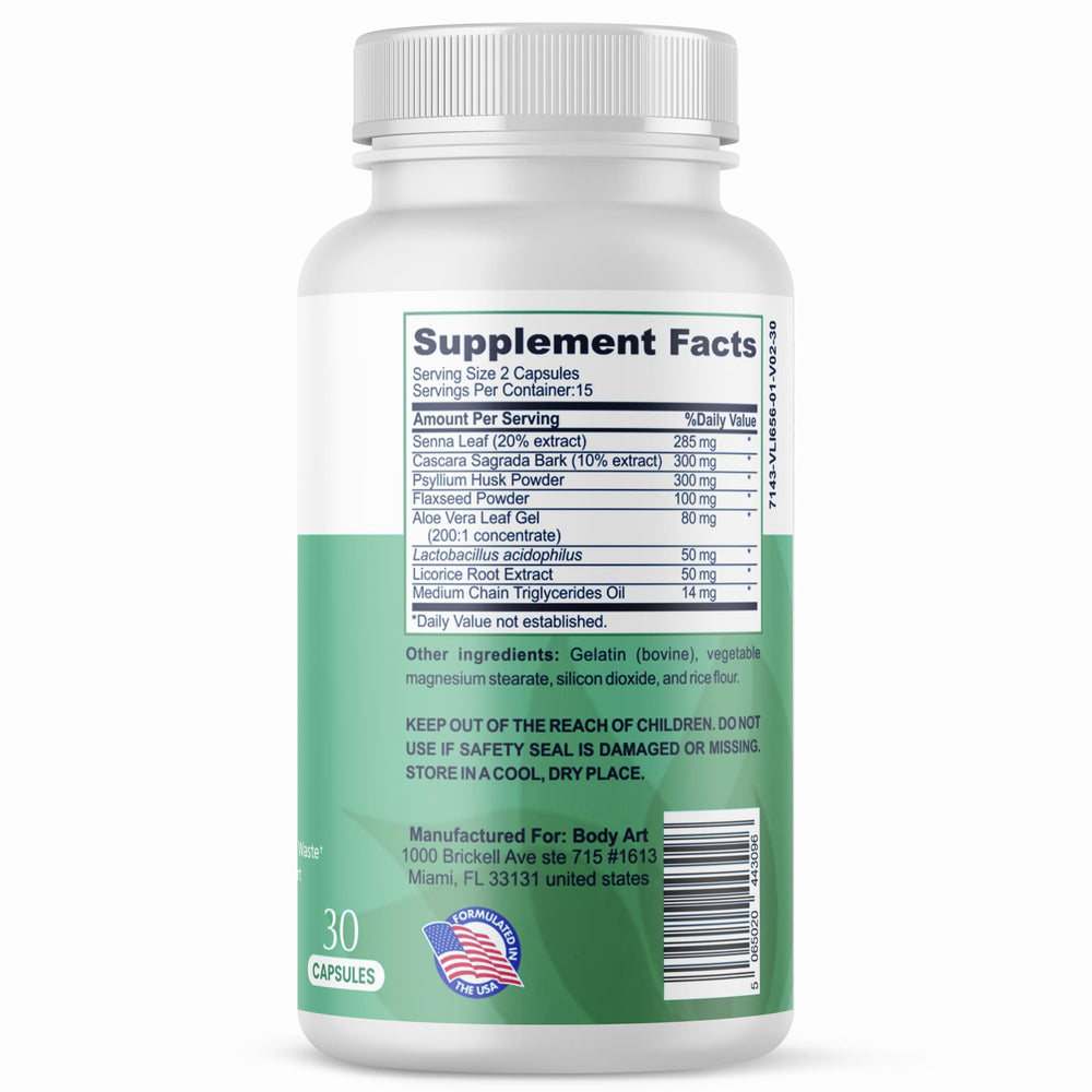 Concept image for healthy weight management with detox capsules