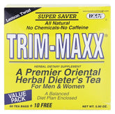 Front view of Body Brkthrough Trim-Maxx Lemon Twist tea box