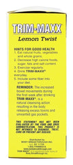 Body Brkthrough Trim-Maxx Lemon Twist packaging closeup highlighting clean ingredients.
