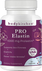 Packaging for Body Kitchen Pro-Elastin 1000 mg elastin supplement