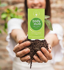 Body Mint Original packaging with bottle on white background