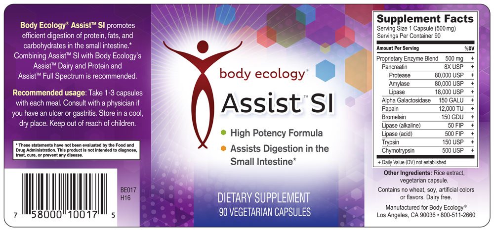 Illustration of Assist SI small intestine digestion enzymes