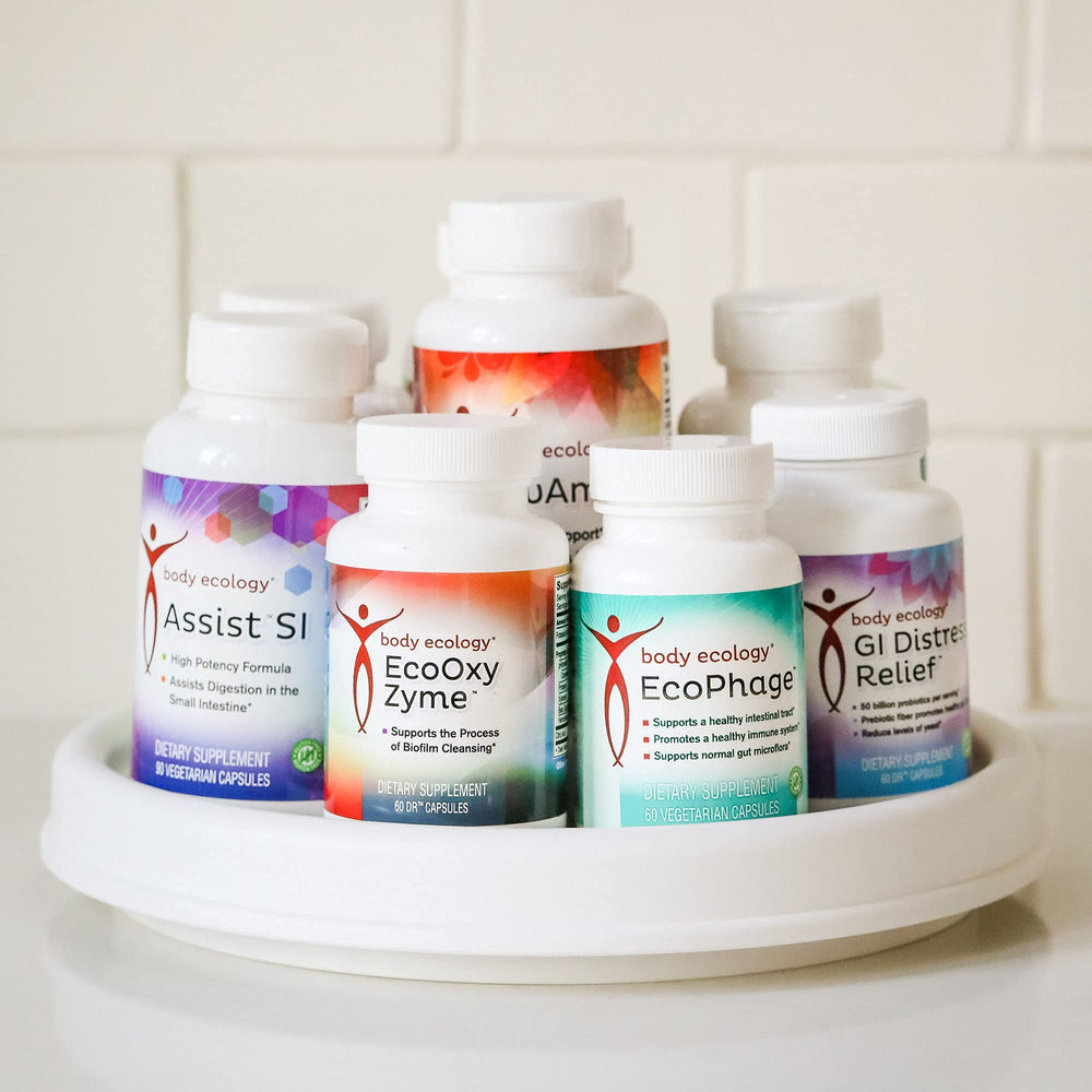 Illustration of EcoOxyZyme disrupting biofilm