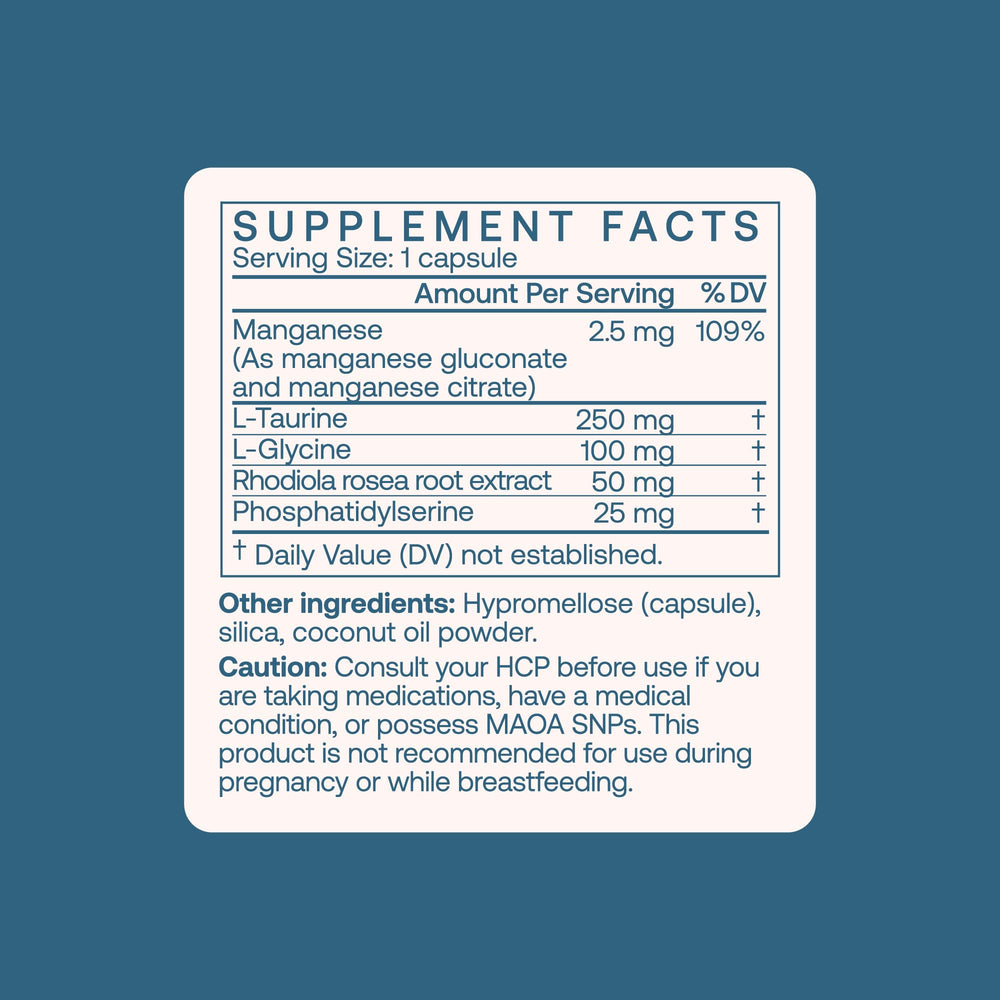 Glycine ingredient in BodyBio Calm formula