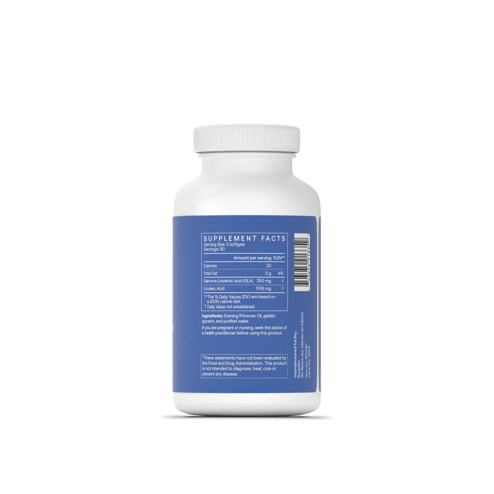 Graphic illustrating cold-pressed processing of BodyBio Evening Primrose Oil