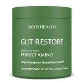 BodyHealth Gut Restore unflavored powder with scoop