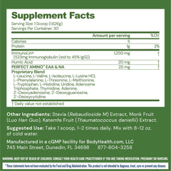 Box and bottle showing BodyHealth Gut Restore unflavored 30 servings