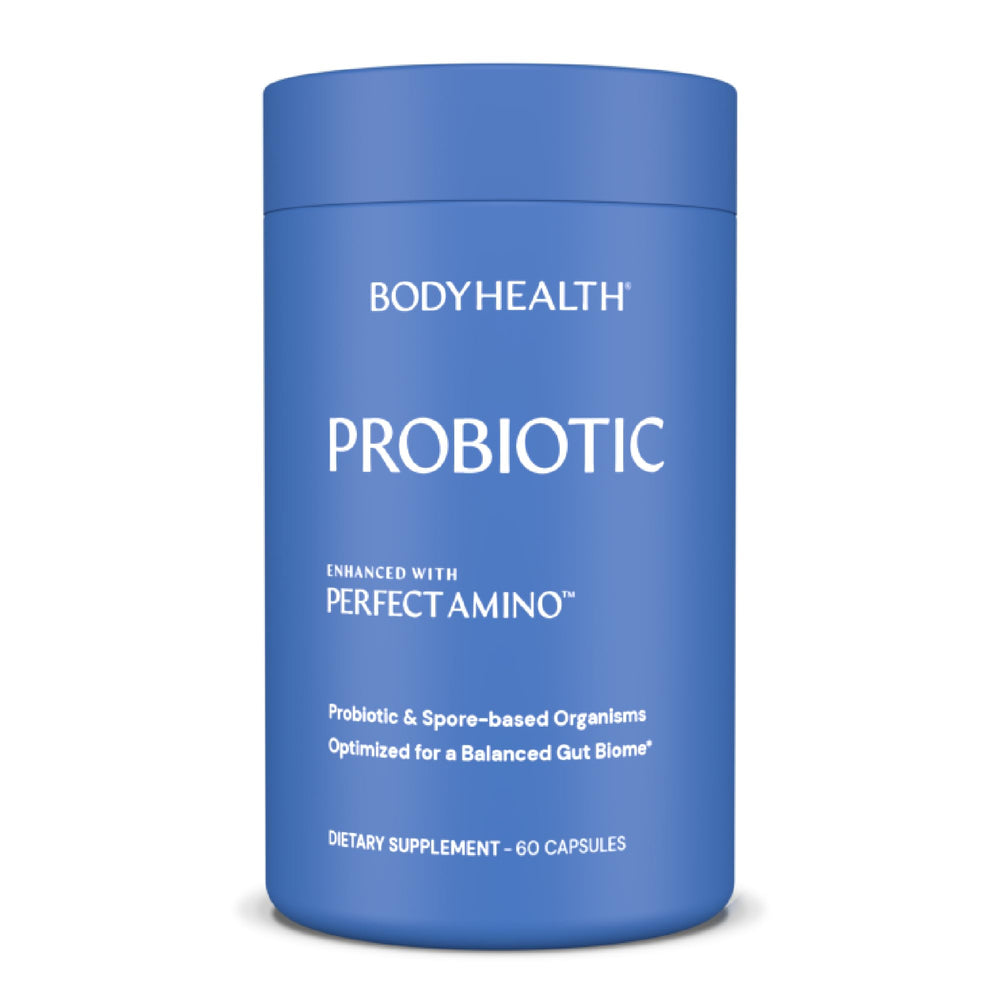 BodyHealth Probiotic bottle with PerfectAmino – 60 capsules