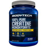 Front view of BODYTECH Creatine Monohydrate powder bottle