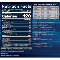 BodyTech Whey Tech Pro 24 scoop beside shaker for easy mixing.