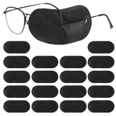 BOHUIZ 18-piece eye patches for glasses - front view in black