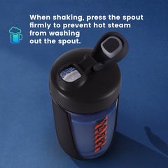 boieioe shaker on-the-go bottle ready for pre-workout or weight-loss shakes