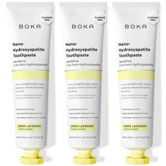 Boka fluoride-free toothpaste Lemon Lavender 4 oz 3-pack – front view