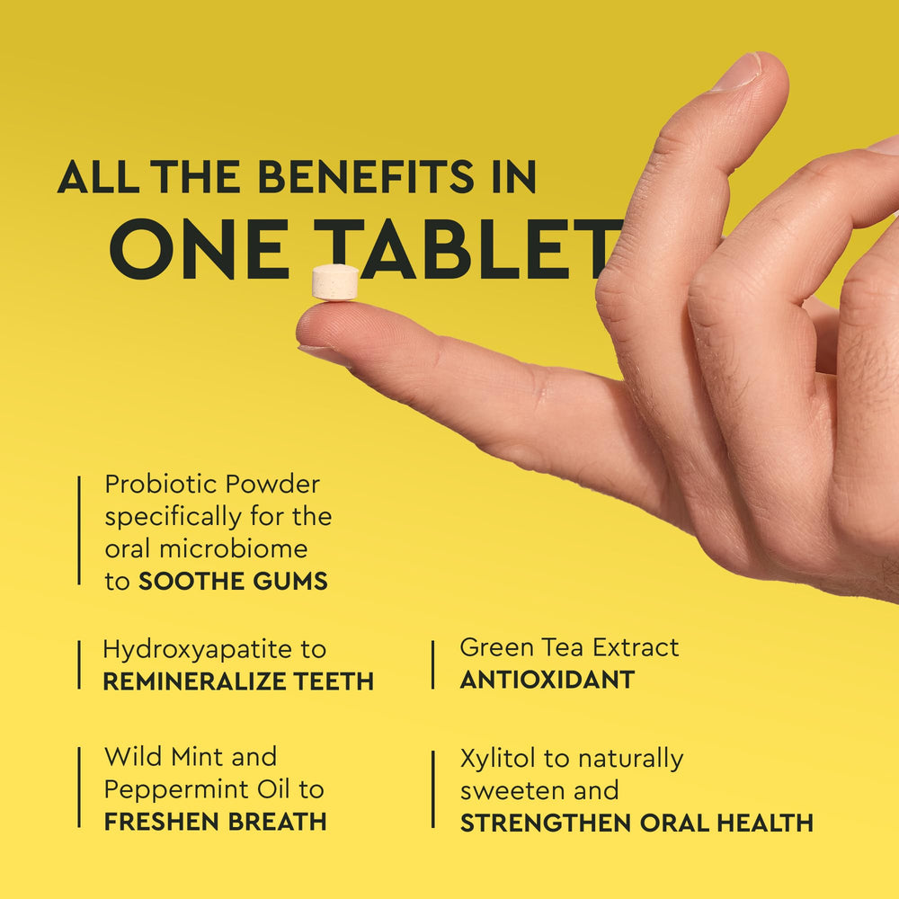 Hydroxyapatite mouthwash tablets for remineralization Citrus Mint