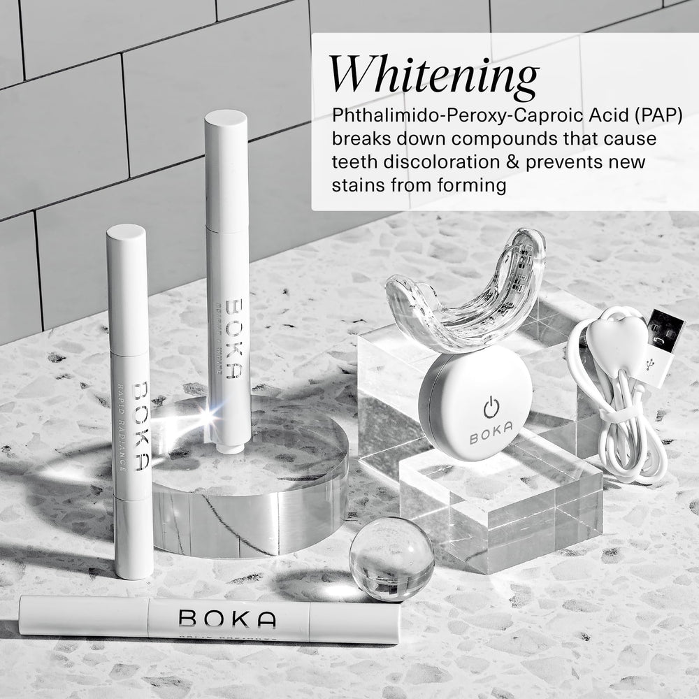 Nano-hydroxyapatite whitening gel used in Boka kit