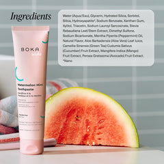 Close-up of nano-hydroxyapatite toothpaste texture