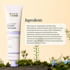 Packaging and label of Boka fluoride-free toothpaste bundle