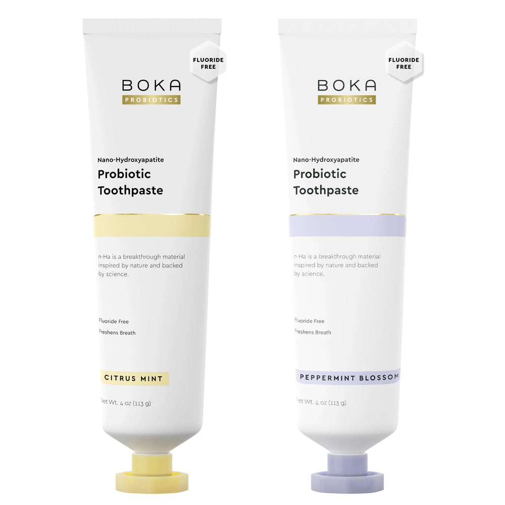 Front view of Boka Probiotic Toothpaste 4oz