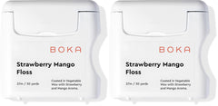 Boka Strawberry Mango Woven Dental Floss packaging – pack of 2