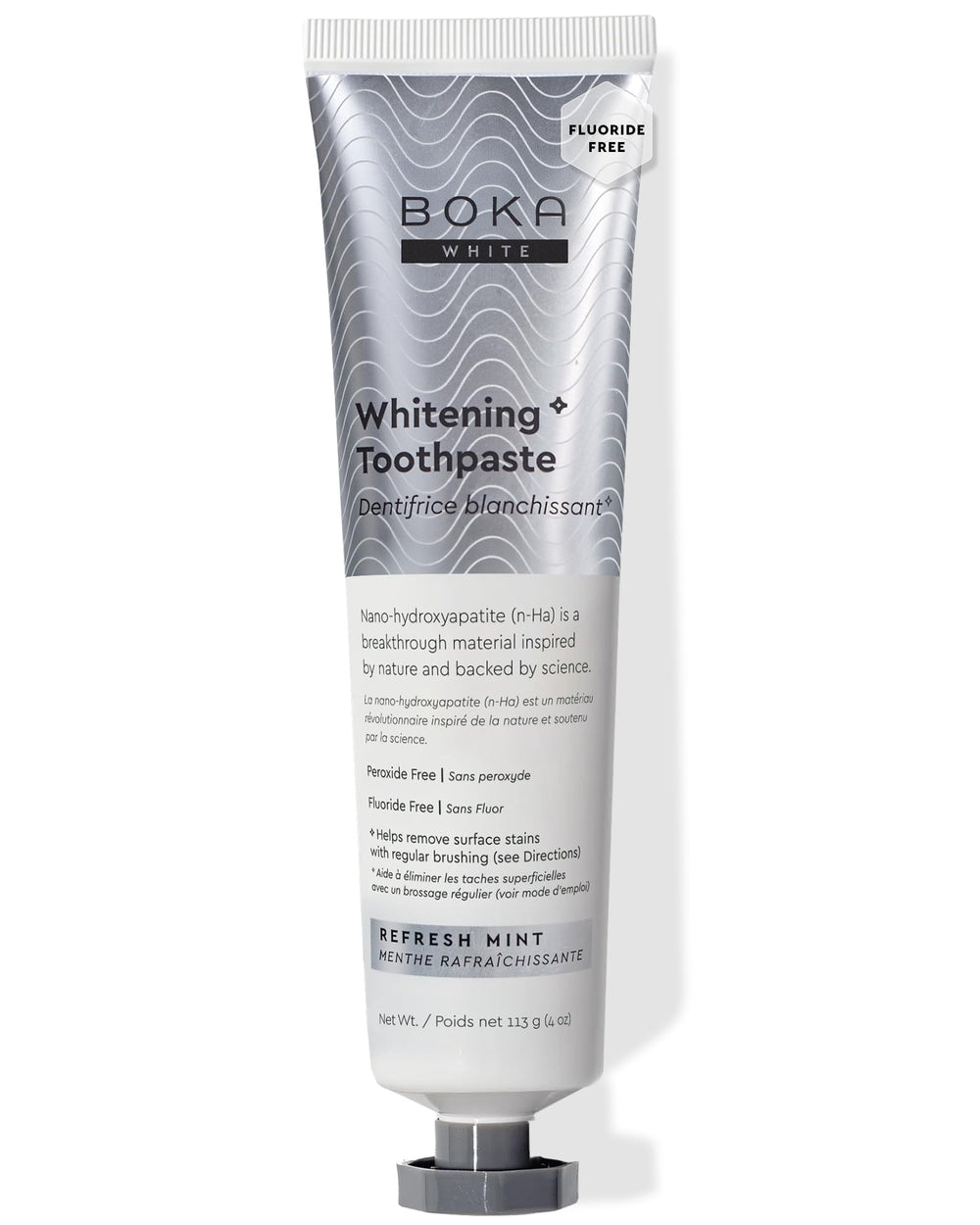 Front view of Boka Fluoride-Free Toothpaste Mint 4 oz