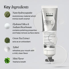 US manufactured seal on Boka toothpaste packaging