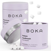 Boka Travel Size Mouthwash Tablets Mint 2-pack packaging