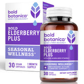 Bold Botanica Elderberry Plus bottle front label