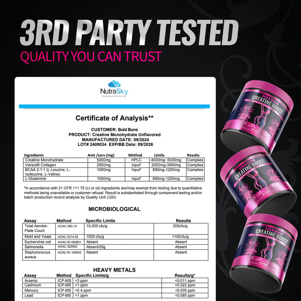 Made in USA, GMP compliant, third-party tested