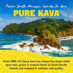 Earthy, bold kava flavor with calming aroma