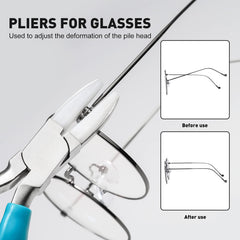 Wave-design handle eyeglasses repair tool