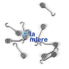 Pack of 10 bondable lingual buttons hook right 5.4mm