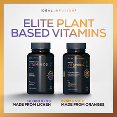 Graphic illustrating bone health and immune support with Ideal Infusion