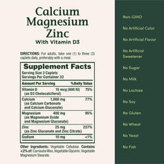 Bone health and joint support with calcium, magnesium, and zinc