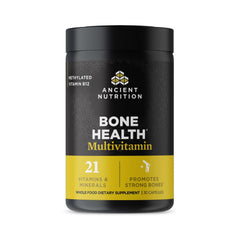 Ancient Nutrition Bone Health Multivitamin bottle on a clean background