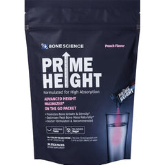 Prime Height Mutivitamin Powder label close-up showing vitamins