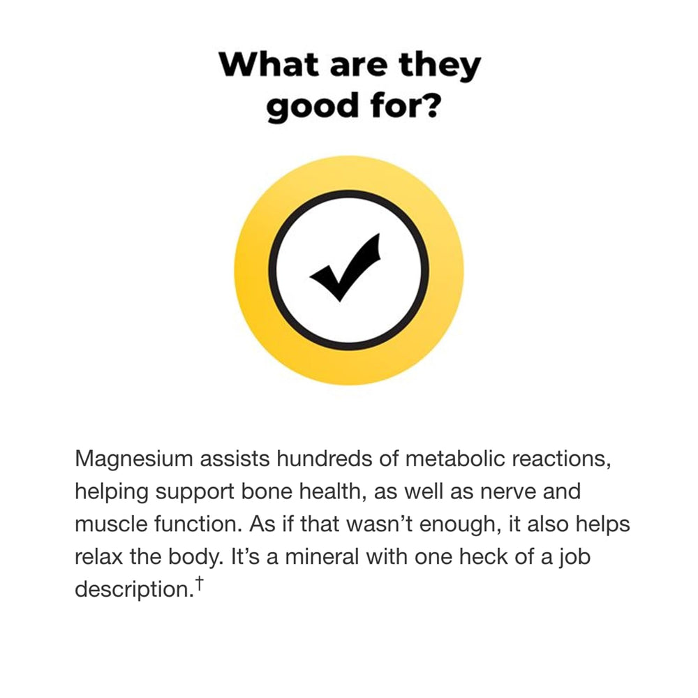Bone and muscle health theme with magnesium 400mg