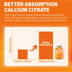 Bone and teeth health support with calcium citrate and D3