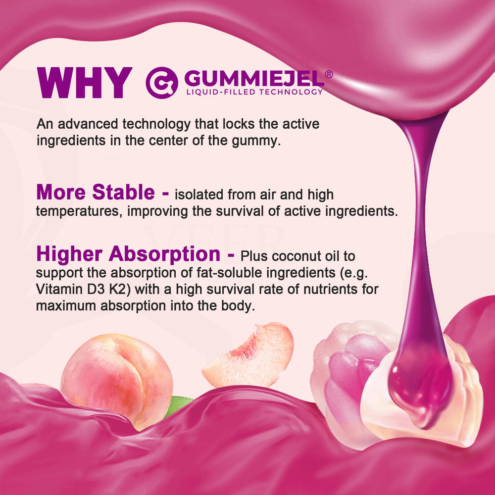 Bottle highlighting bone, teeth and muscle support benefits