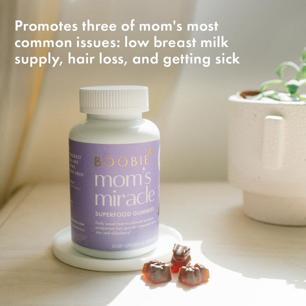 Ingredients showing moringa, elderberry, and biotin
