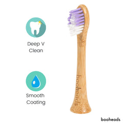 Biodegradable packaging for booheads toothbrush heads
