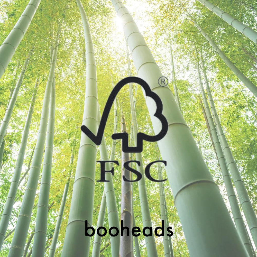 Eco-friendly bamboo toothbrush heads set with branding