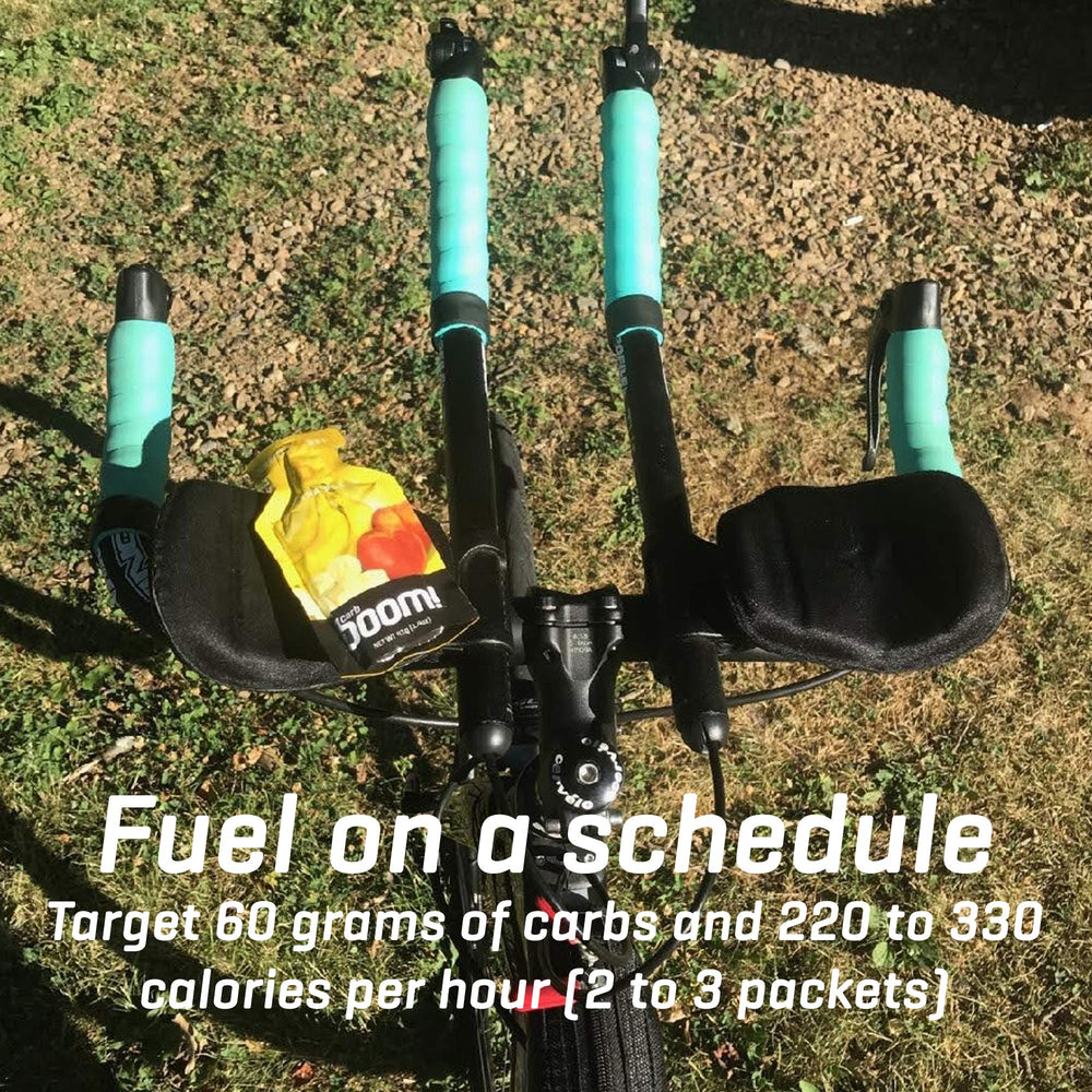 Energy gel pouch with nutrition information