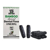 BOONBOO Dental Floss Refill packaging with charcoal woven thread