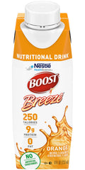Boost Breeze nutrition label highlights 9 g protein and 19 vitamins for balanced daily nutrition.