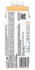 Boost Breeze orange drink being poured into a glass for quick protein and calorie boost.
