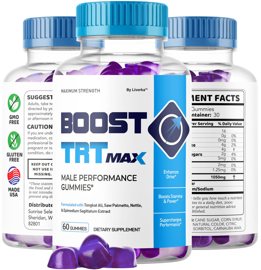 Active lifestyle shot showing a man taking Boost TRT Max Gummies